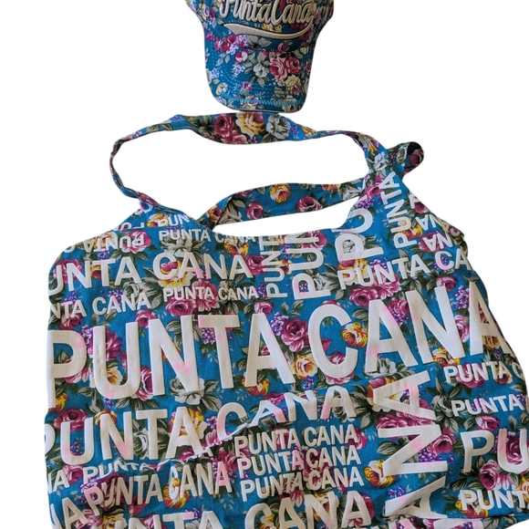 Punta Cana Tote and Cap Set. Multicolor Theme. - Picture 5 of 7